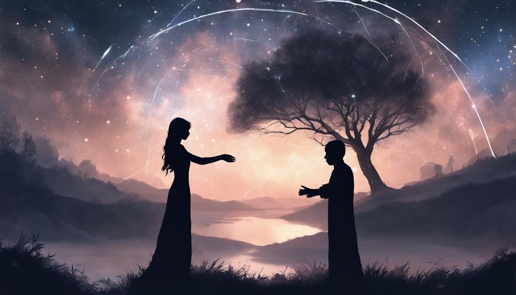 soulmates embrace cosmic connection